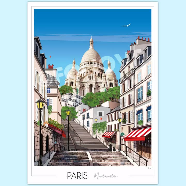 Pôster de Paris Montmartre por atacado de Foliove