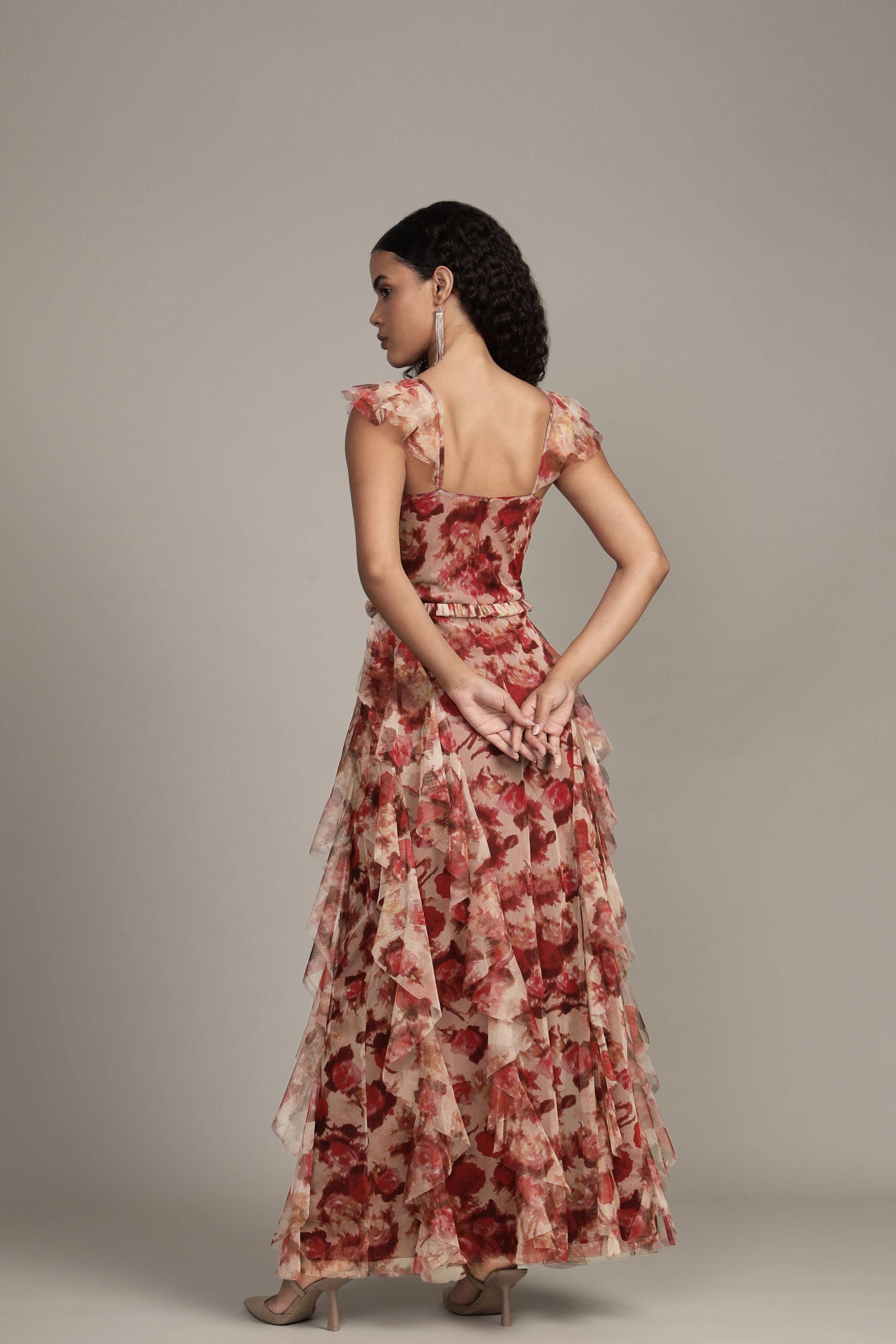Malin Maxi Dress in Rose Floral for wholesale on Faire3
