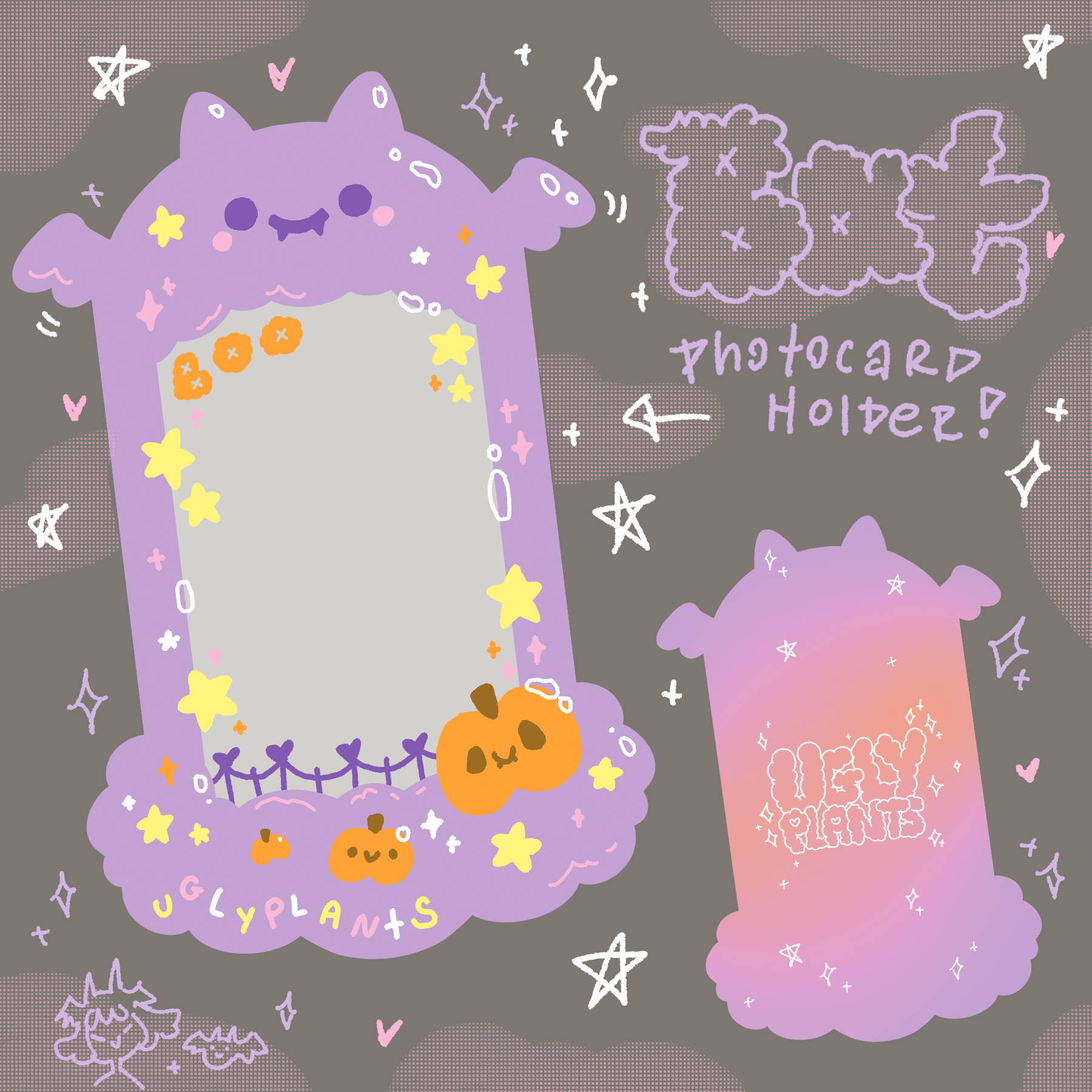 Ugly Plants - Wholesale Card Holder - Unisex - Bat PVC Photocard Holder2