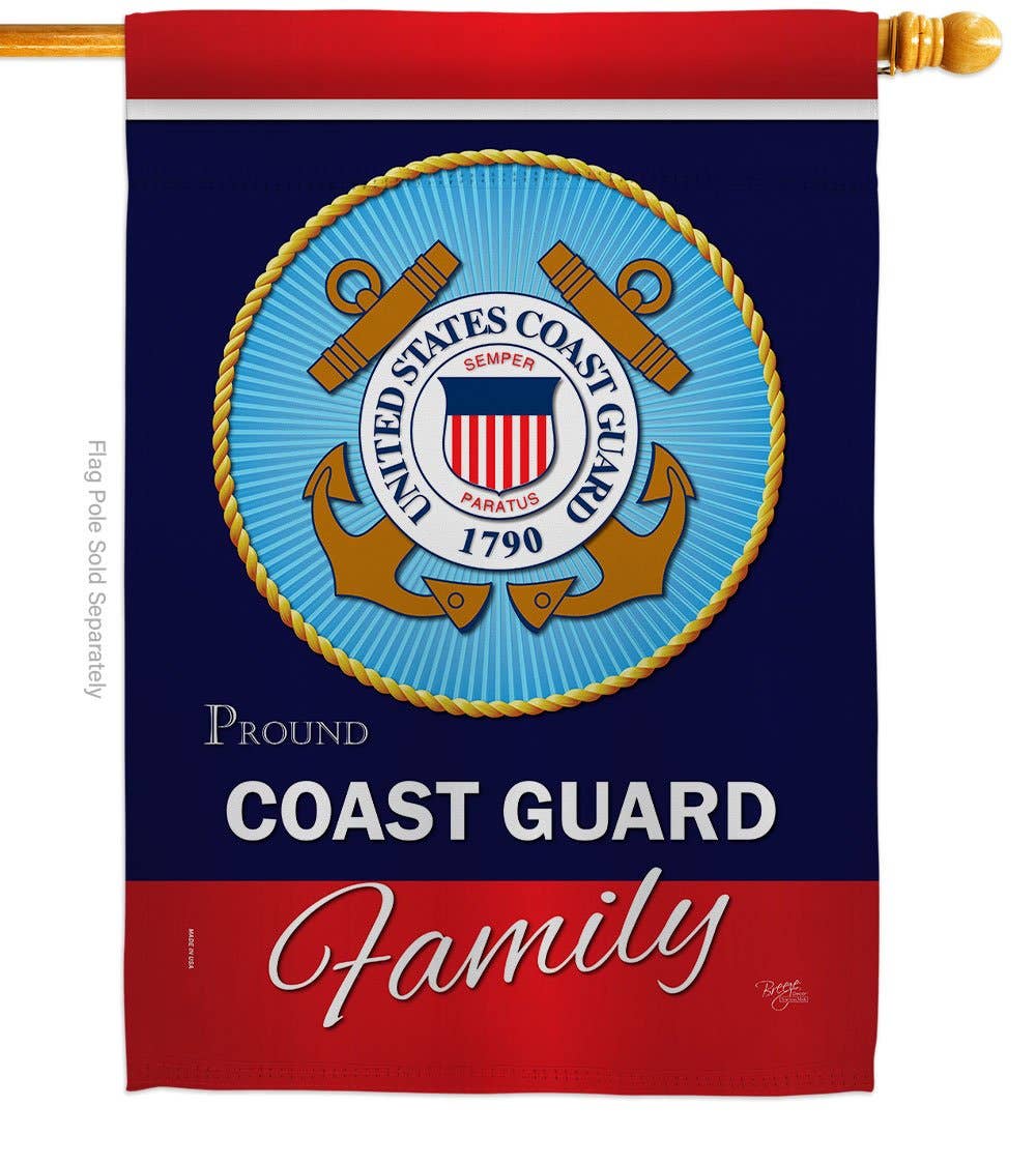 Two Group Flag Co - Wholesale Flag - Coast Guard Proudly Family Armed Forces Military Decor Flag1