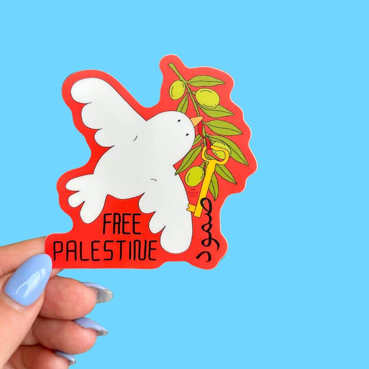 The Peach Fuzz - Wholesale Sticker - Free Palestine Sticker2