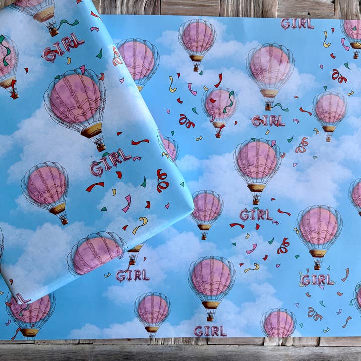 It's a girl wrapping sheets, 120gsm, 500mm x 700mm. 6 sheets for wholesale by The Life Cycle Design