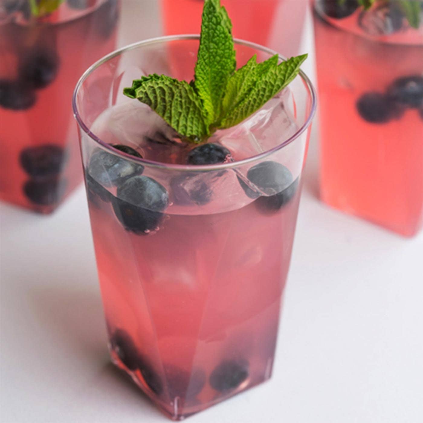 Smarty had a Party – Copo descartável por atacado – Copos de Plástico Descartáveis com Fundo Quadrado Transparente de 10 oz - 20 unid.8