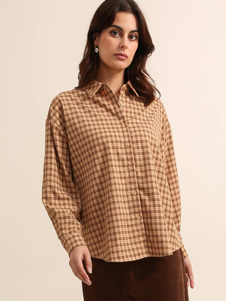 5582 PLAID SHIRT for wholesale by Daphnea