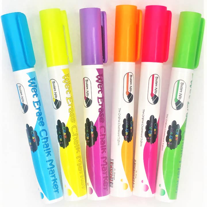 Paquete de 6 rotuladores de tiza para venta al por mayor de Chalk Me Up