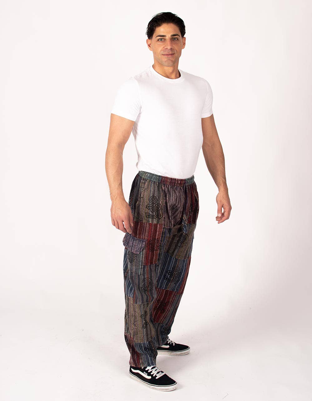 Kimago Look - Wholesale Pants - Men's - Kimago unisex ethnic patchwork pants3