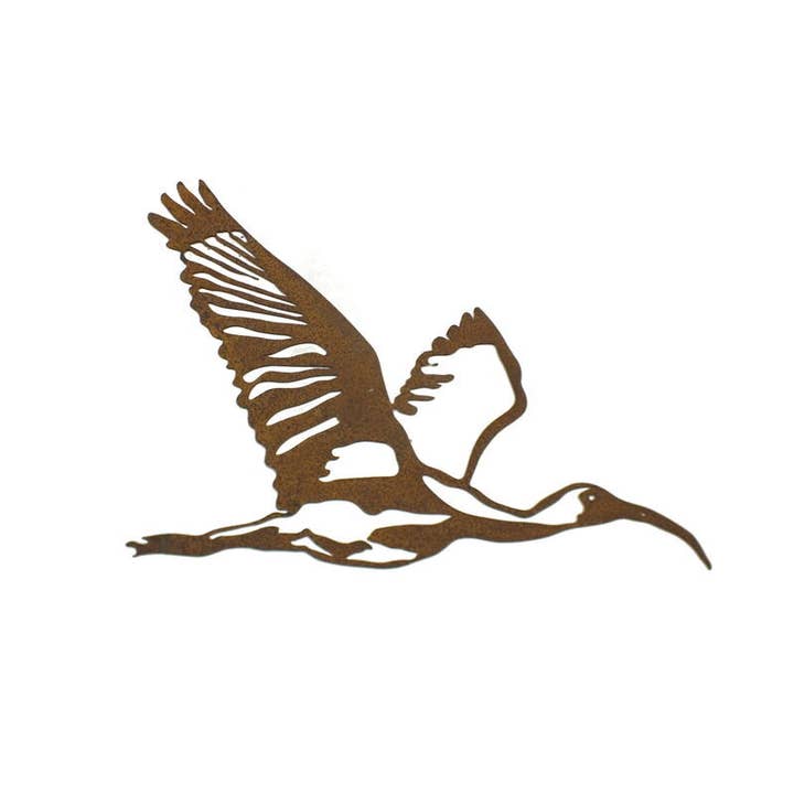 Flying Ibis Large Metal Wall Art for wholesale by Overwrought