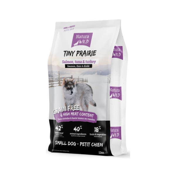 Hundeudstyr Engros ApS - Wholesale Pet Food - Dog - Natura Wild Tiny Prairie Grain Free Dog Food - 12kg