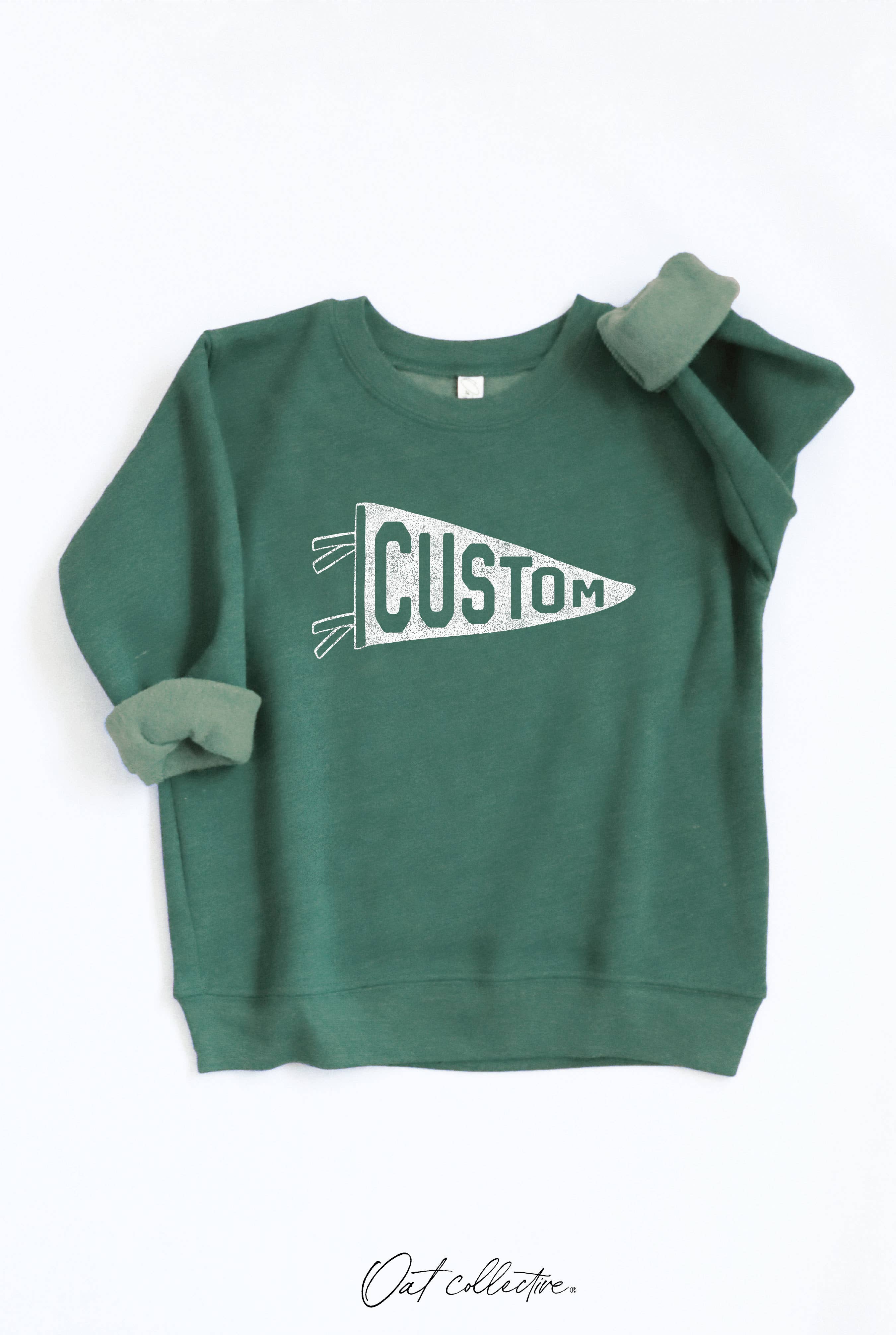 OAT COLLECTIVE - Wholesale Sweatshirt - Kids - CUSTOM PENNANT  Toddler Graphic Sweatshirt8