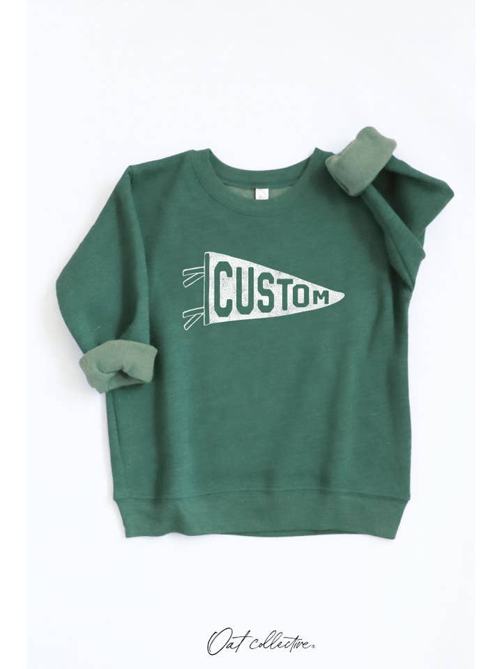OAT COLLECTIVE - Wholesale Sweatshirt - Kids - CUSTOM PENNANT Toddler Graphic Sweatshirt8
