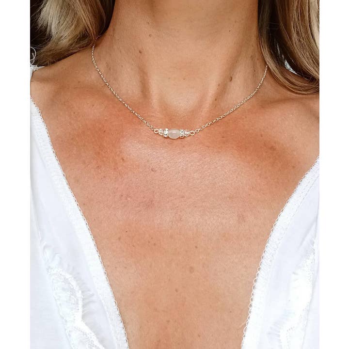 L'atelier du 6 – wholesale Hänge-/berlockhalsband – Choker brud halsband - silver kedja