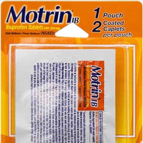 Motrin Ib Caplets Sleeves 12ct for wholesale by Shop The King