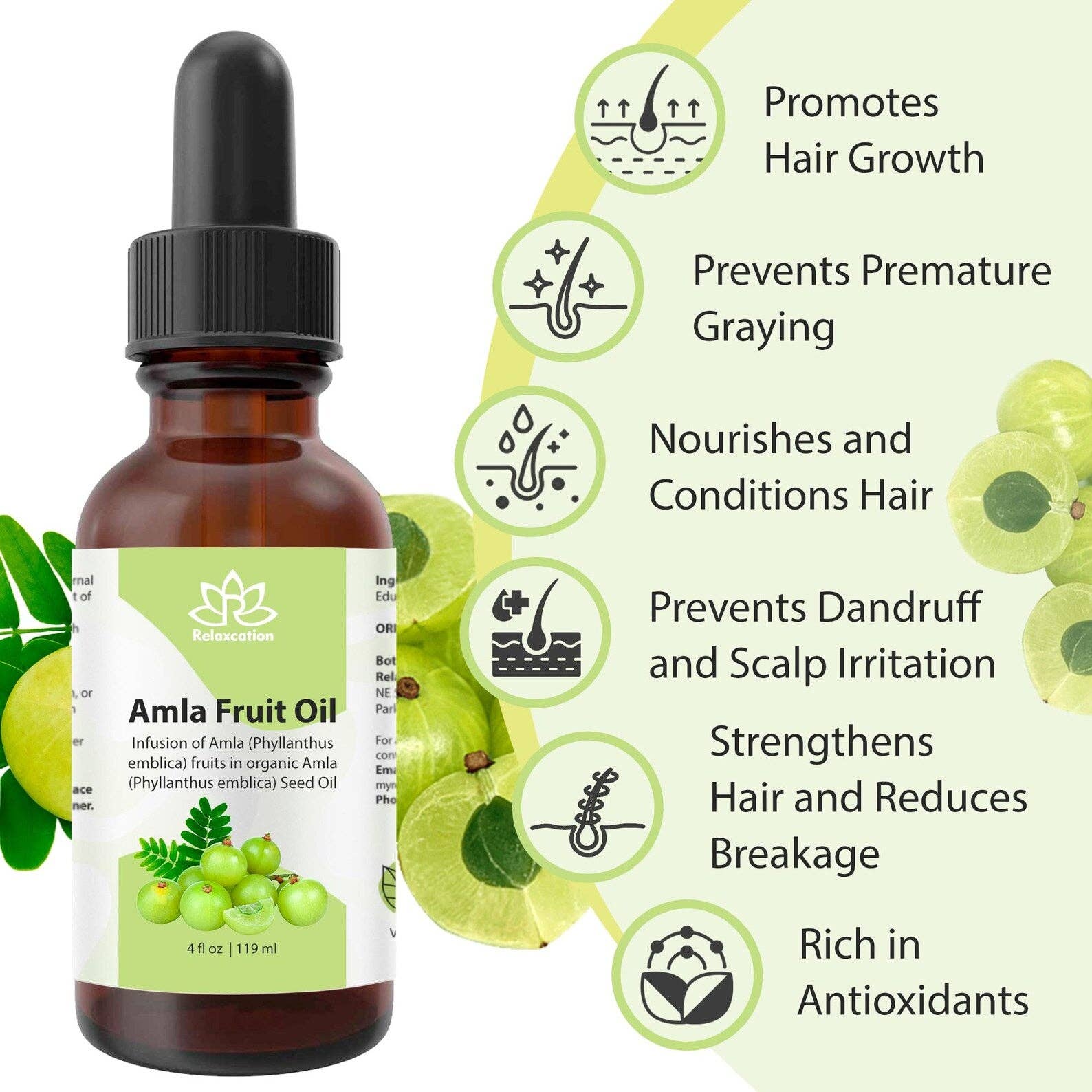 Relaxcation - Wholesale Hair Oil - Amla Fruit Oil7