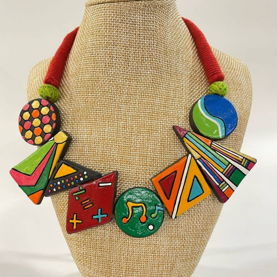 House of Kraft – wholesale Smycken – Musiknoter Smyckeset | Lersmycken | Tillbaka till skolan-set5