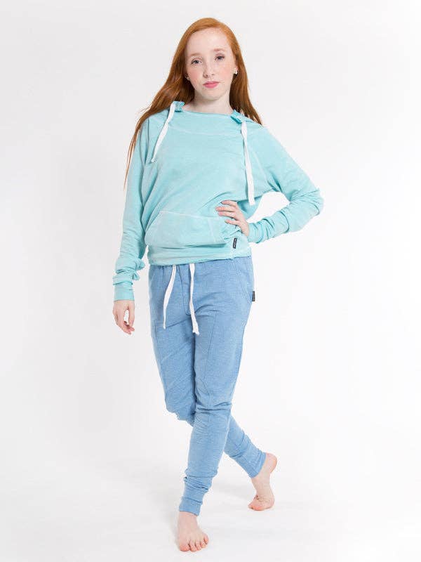 Super Terry hoodie met capuchon, zwart voor wholesale door Sugar And Bruno
