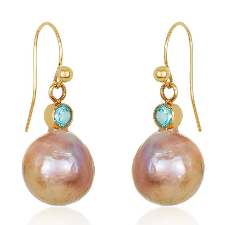 Pendientes de gemas y perlas para venta al por mayor de Mabel Chong