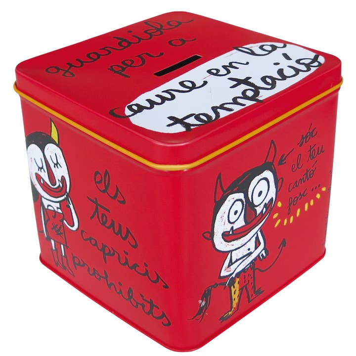 Laroom - Wholesale Money/Piggy Bank - Kids & Baby - Metal coin box “Fall in the temptation”