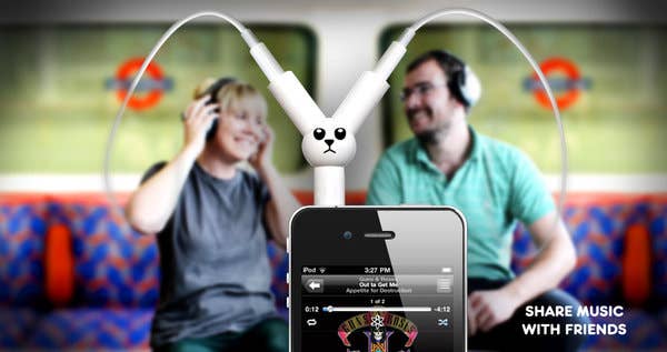 SUCK UK Ltd - USA - Vente Écouteurs - Jack Rabbit Répartiteur Casque3