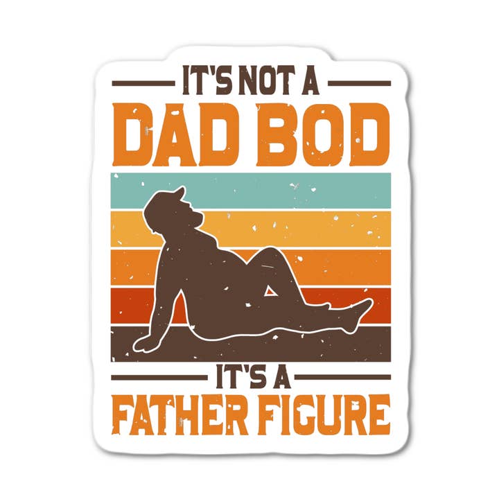 Stick-It Expressions - Vente Autocollants pour téléphone et ordinateur portable - Ce n'est pas un corps de papa, c'est une silhouette paternelle autocollant.0