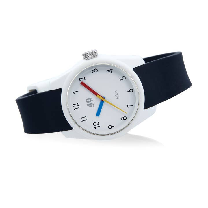 Montre Primary pour femme - cadran blanc - noir pour la vente par 40Nine