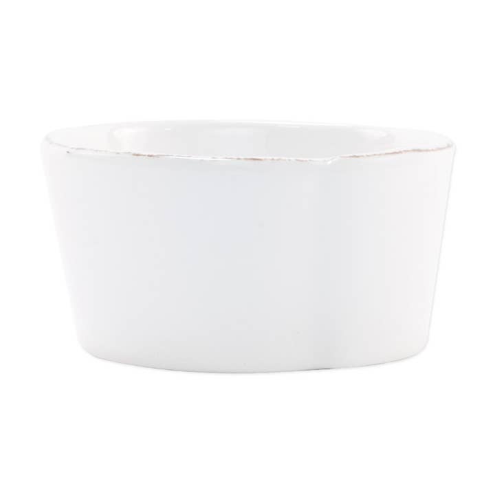 Melamine Lastra White Condiment Bowl for wholesale by VIETRI Inc.