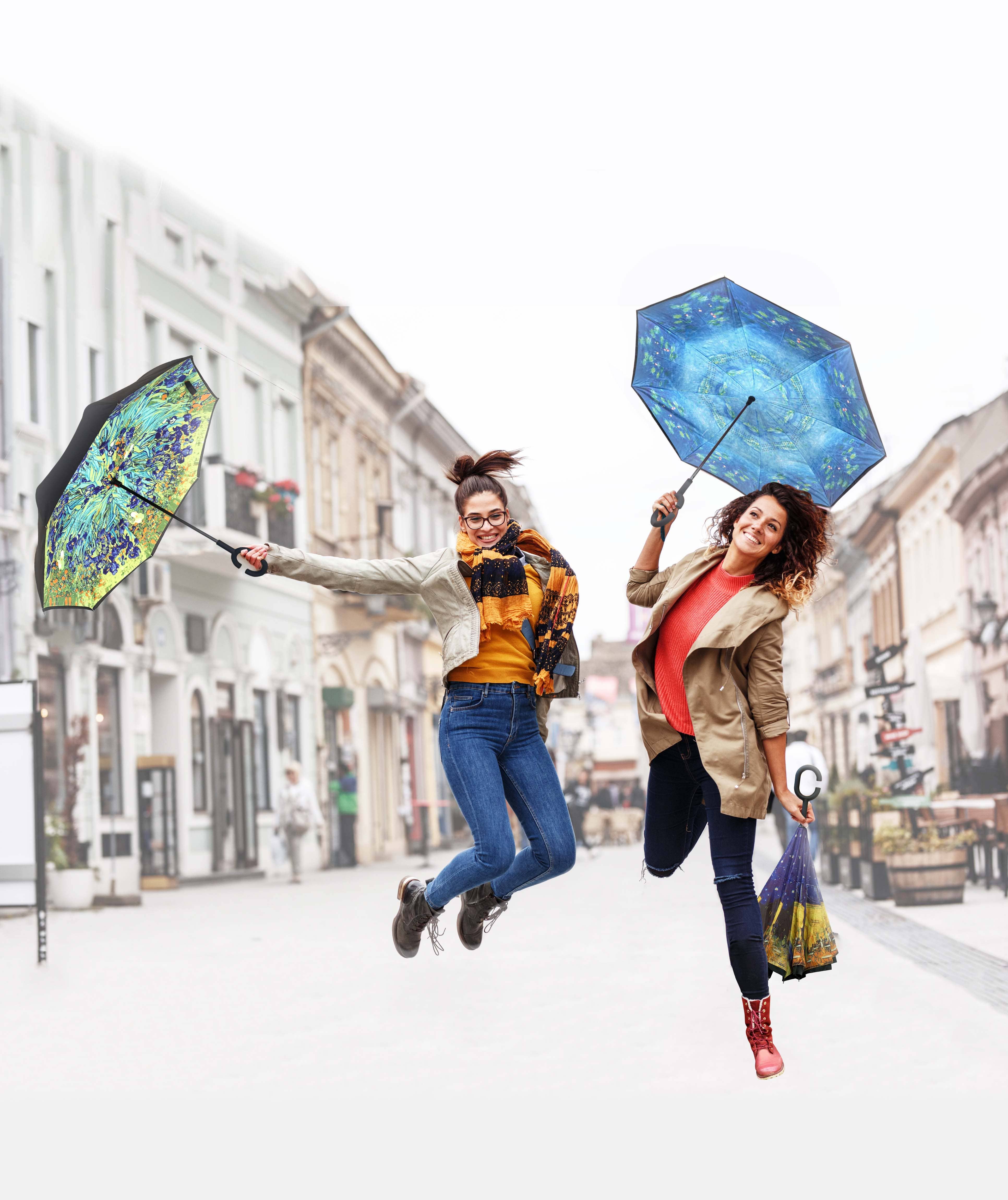 Nupouch / Nufoot - Vente Parapluie – femme - Parapluie inversé Topsy Turvy - 31 couleurs et motifs magnifiques56