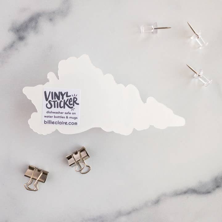 Billie Claire Illustration (Handmade) – Engroshandel Klistermærke – Virginia er for elskere - Vinyl Sticker4