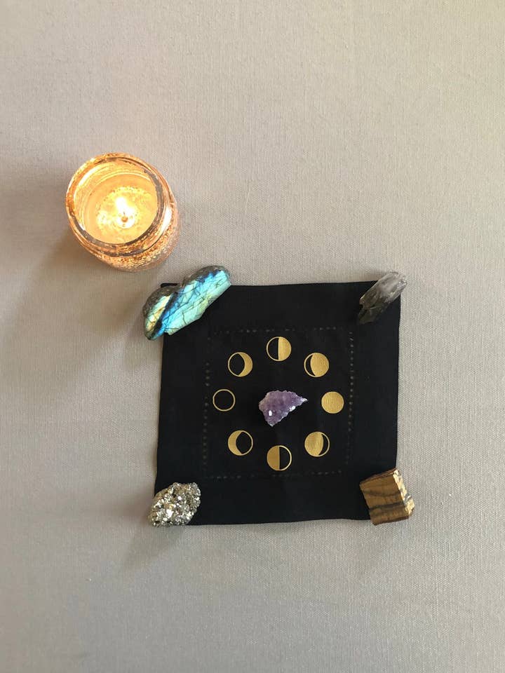 Pano de altar de fluxo de fases da lua mística por atacado de Wishcraft Goods