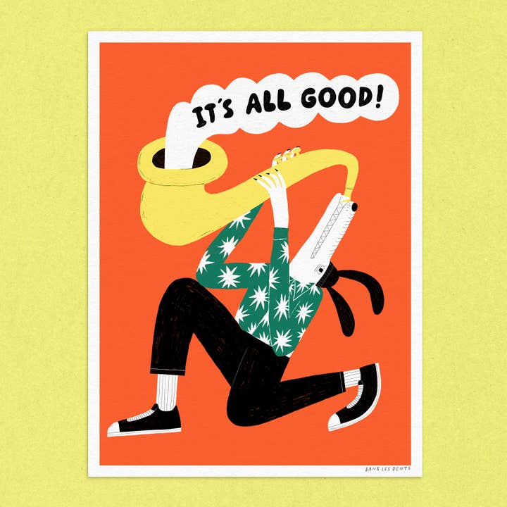 Poster 30X40 CM - IT'S ALL GOOD - AFF77 for wholesale by Dans Les Dents