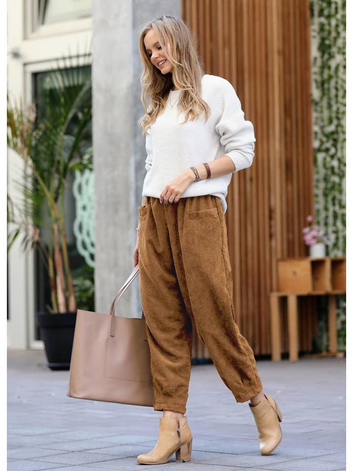 42POPS - Vendita all'ingrosso Pantalone - Donna - Pantaloni in velluto a coste lavaggio vintage18