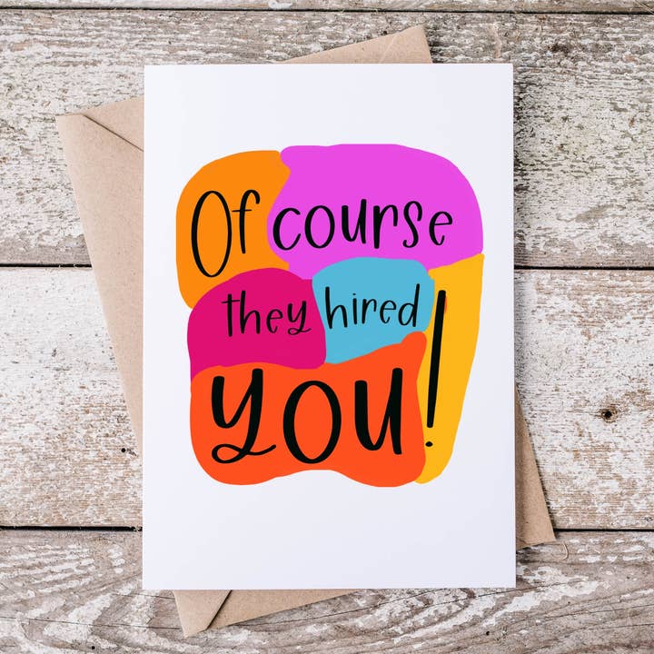 New Job Congrats Card for wholesale by Card & Story