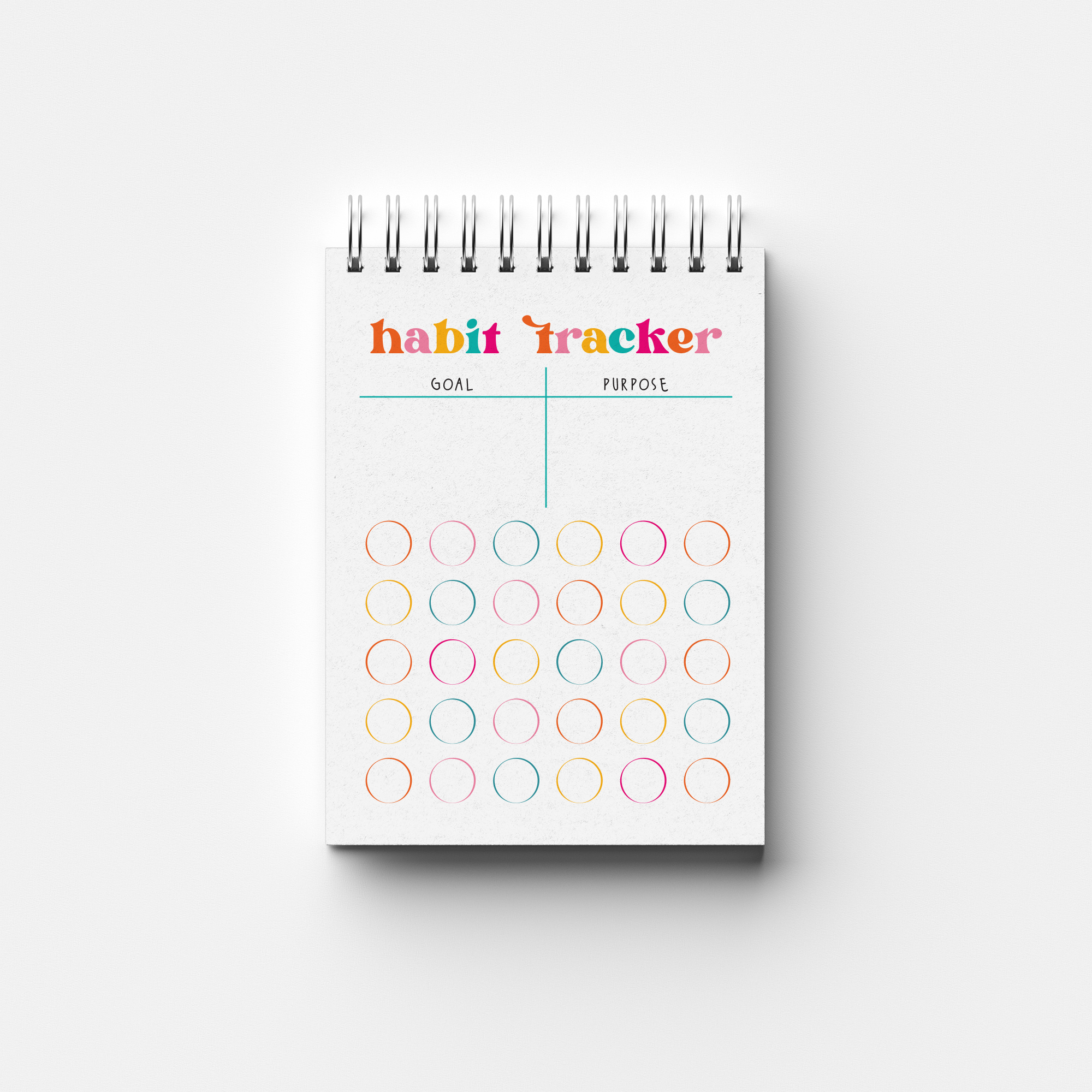 The Paxton Press - Wholesale Journal/Diary - Habit Tracker Mini Jotter1