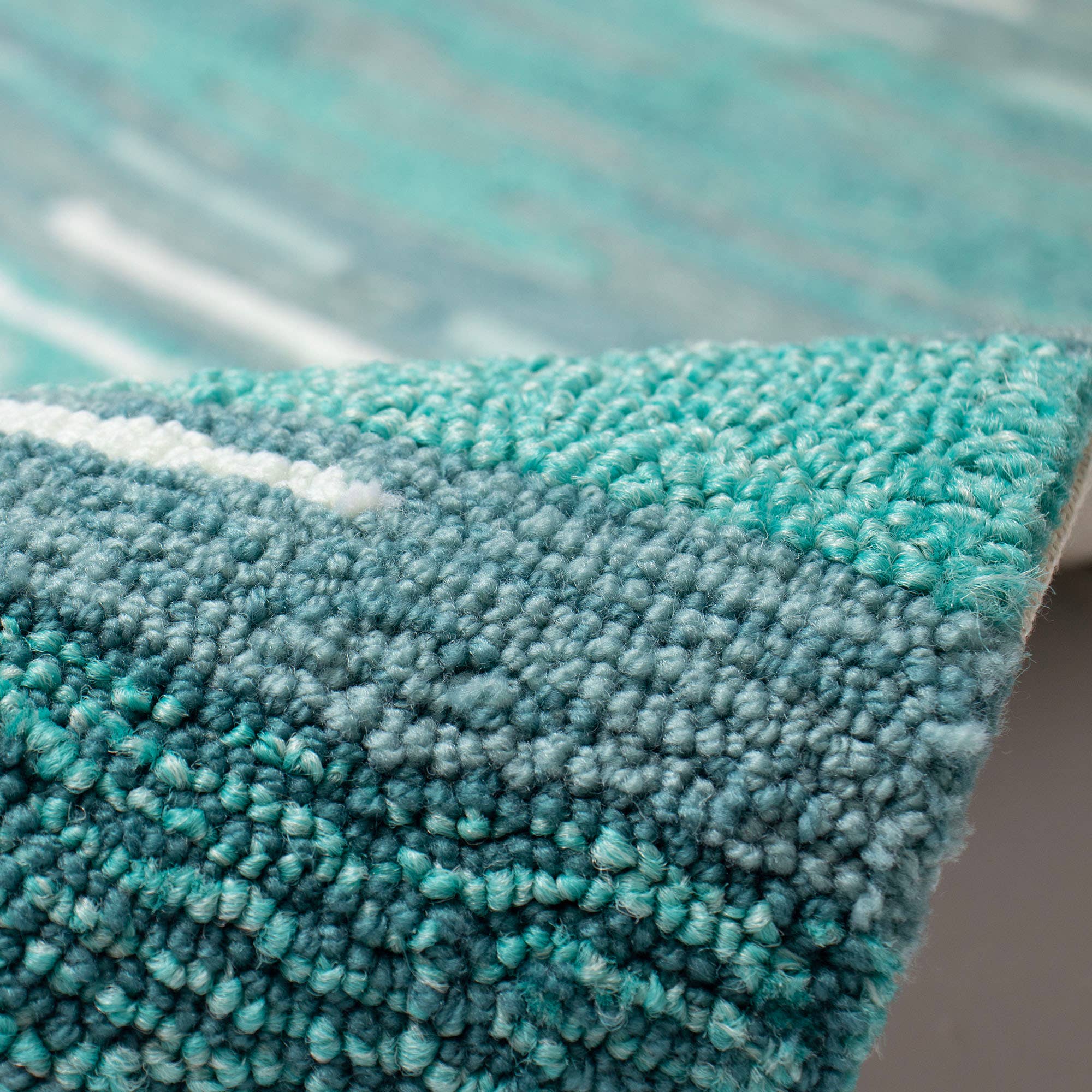 Liora Manne Capri Wave Indoor/Outdoor Rug Aqua for wholesale on Faire4