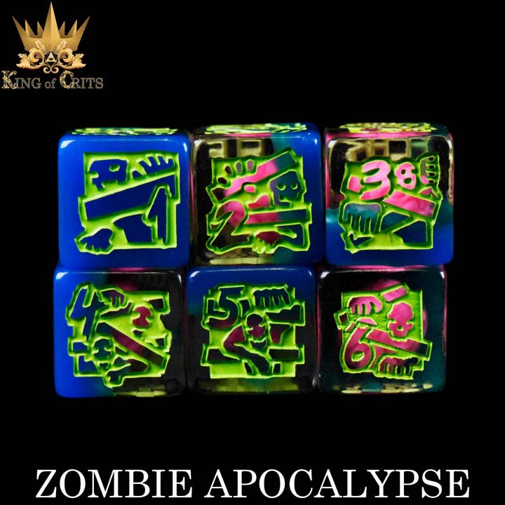 DNDDICE.COM - Wholesale Dice - Zombie Apocalypse 11 Dice Set