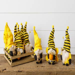 Bumble Bee Striped Gnome Honey Bee Home Kitchen Decor Bee Shelf Sitter  Tiered
