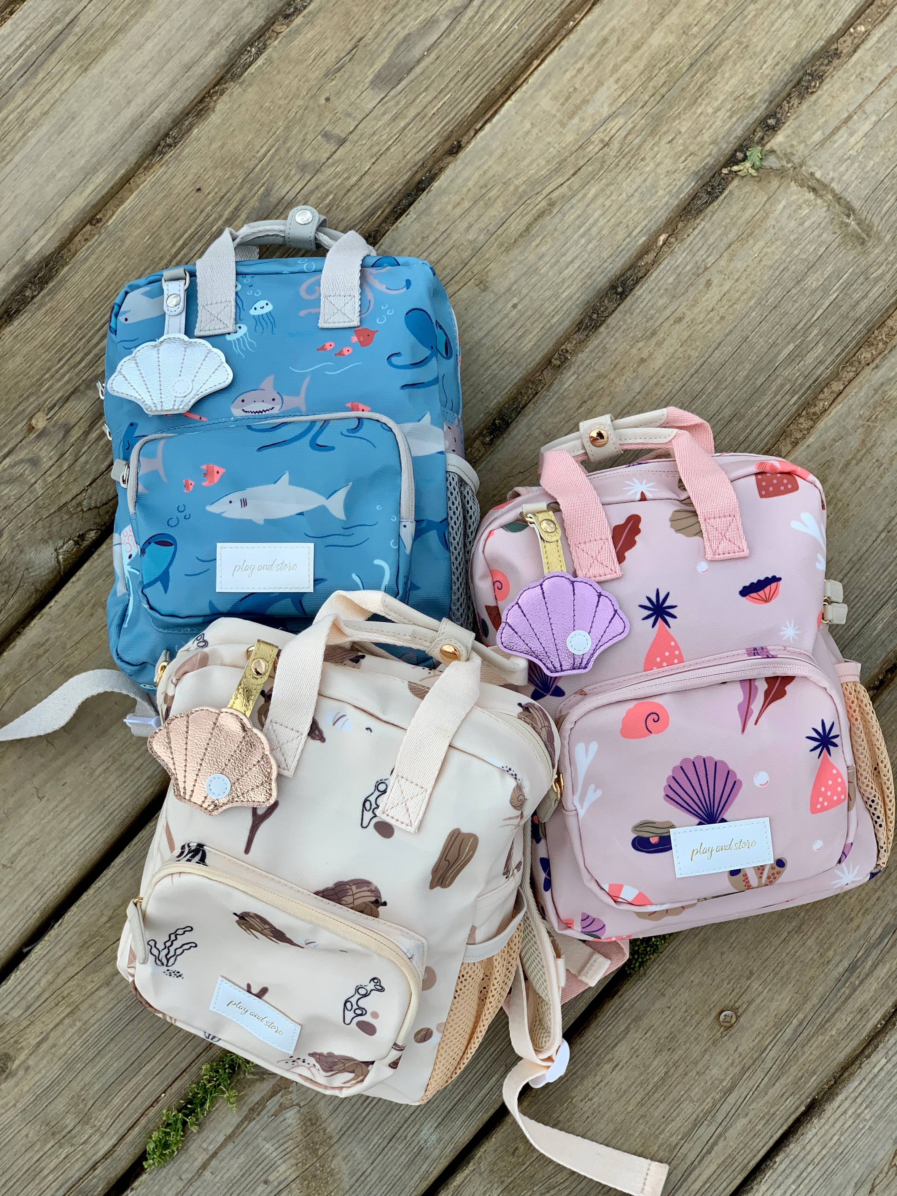 Play and Store - Wholesale Backpack - Kids - Mini Backpack for Kids Sharks2