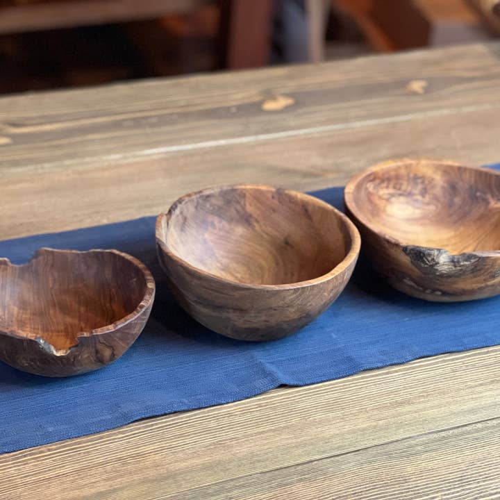 Tuckahoe Hardwoods - Wholesale Bowl - Live Edge Bowls - Nesting Set of 3 - Medium Size