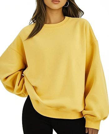 Masyal - Wholesale Sweatshirt - Women's - Women Oversize Solid Mock Neck Sweatshirt for Game Day12
