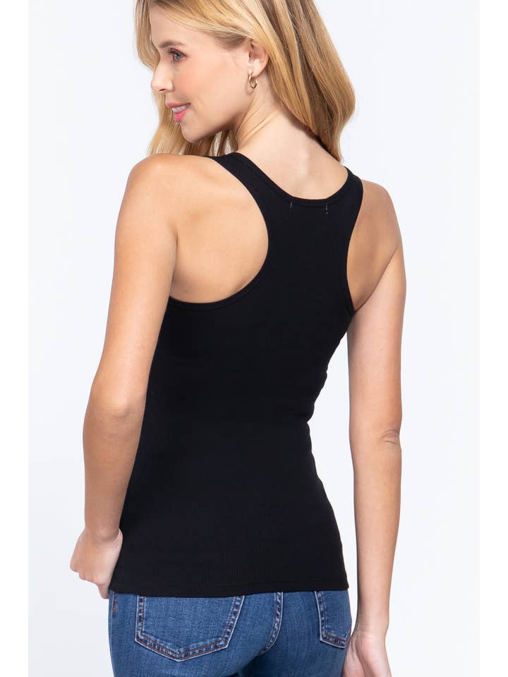 BLUE AGE - Wholesale Tank Top - Women's - RACERBACK RIB TANK TOP4