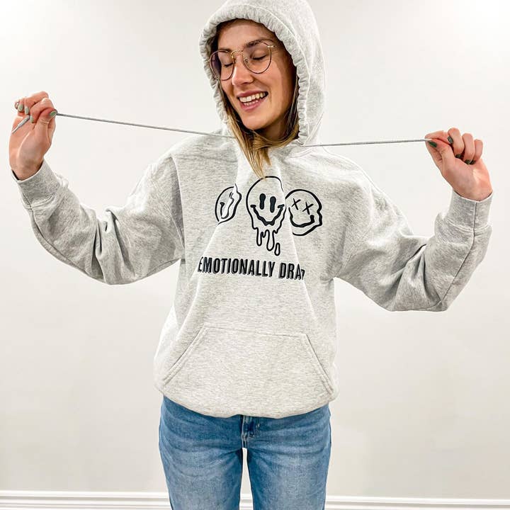 Emotionally Drained Hoodie for wholesale by Stec Creations