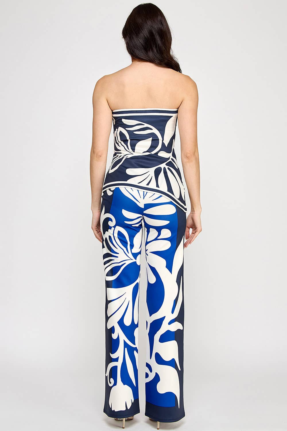 Her Bottari - Wholesale Top & Pant Set (NOT Loungewear) - Women's - BT6183-SET_Elastic Strapless Tube Top & Pants Set4