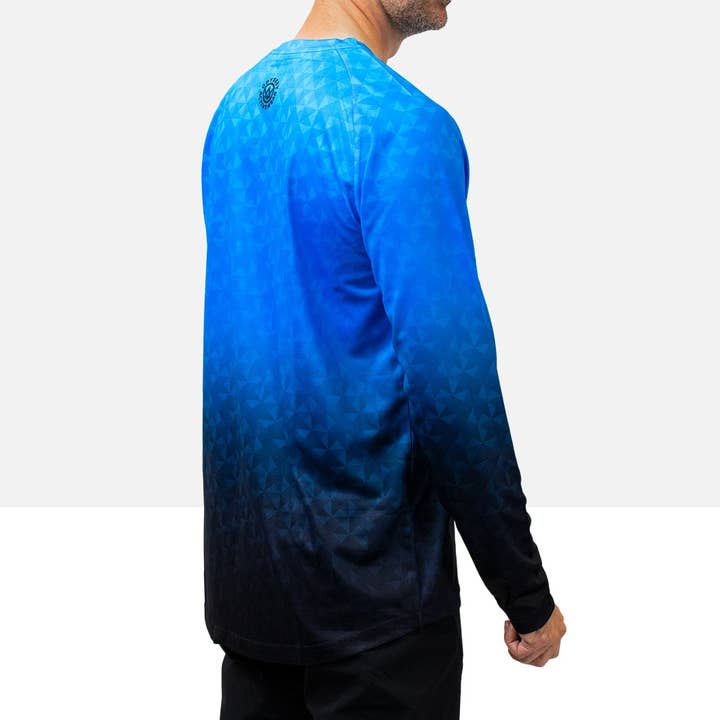 Odyssey Activewear - Wholesale Jersey - Men's - Triangulation Cobalt Long Sleeve MTB Jersey8