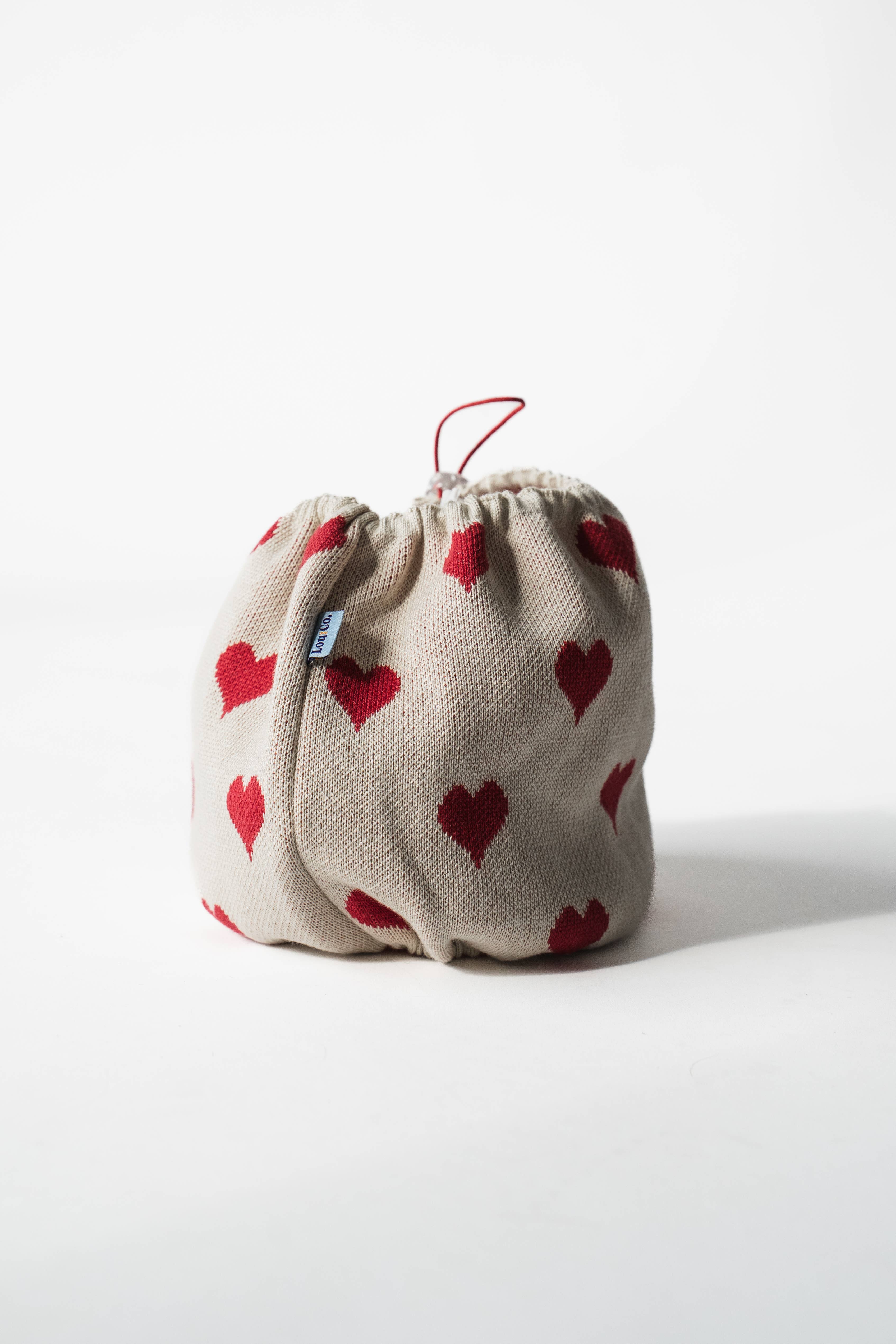 Lou and co. - Wholesale Pet Snood - Dog - Knitted Dog Snood Hearts1