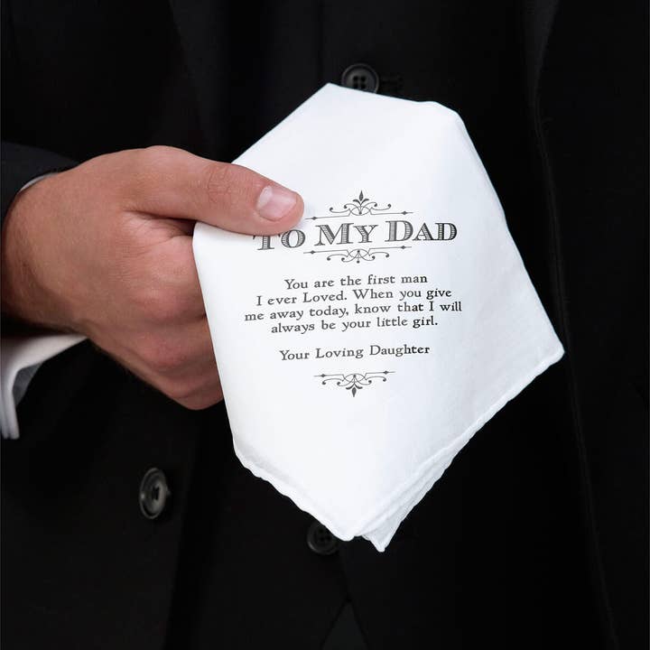 Lillian Rose - Wholesale Handkerchief – Men's - Dad Keepsake Hanky3