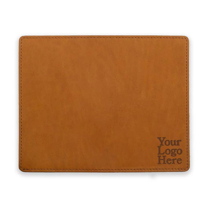 Tapis de souris en cuir pleine fleur cousu - Fait main aux États-Unis pour la vente par Oowee Products