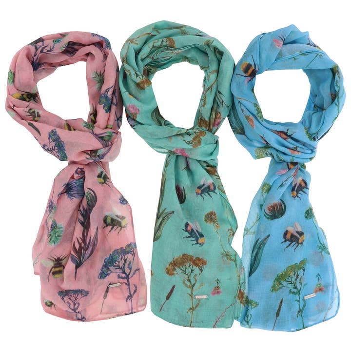 Joe Davies - Wholesale Scarf - Women's - Natural World Printed Scarf