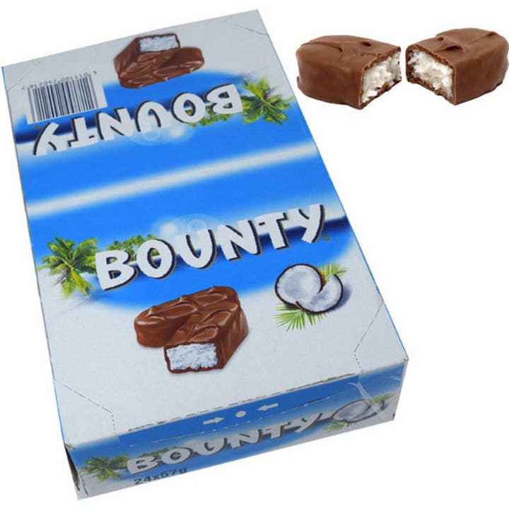 I Got Your Candy - Wholesale Chocolate Bar - Bounty Bar 2oz (UK) - 24ct