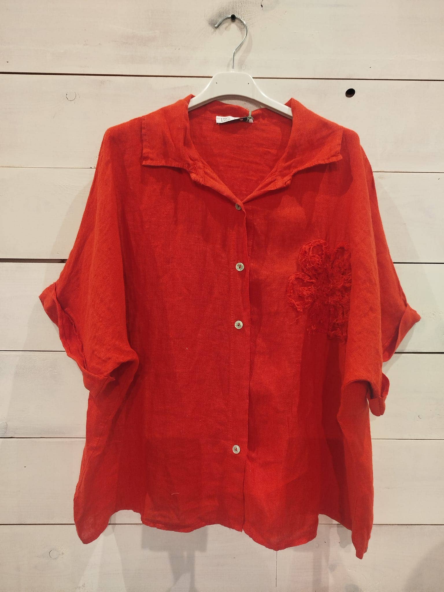 Linos y Textiles - Venta al por mayor Camisa con botones - Mujer - REF: 20341 Camisa Flor1