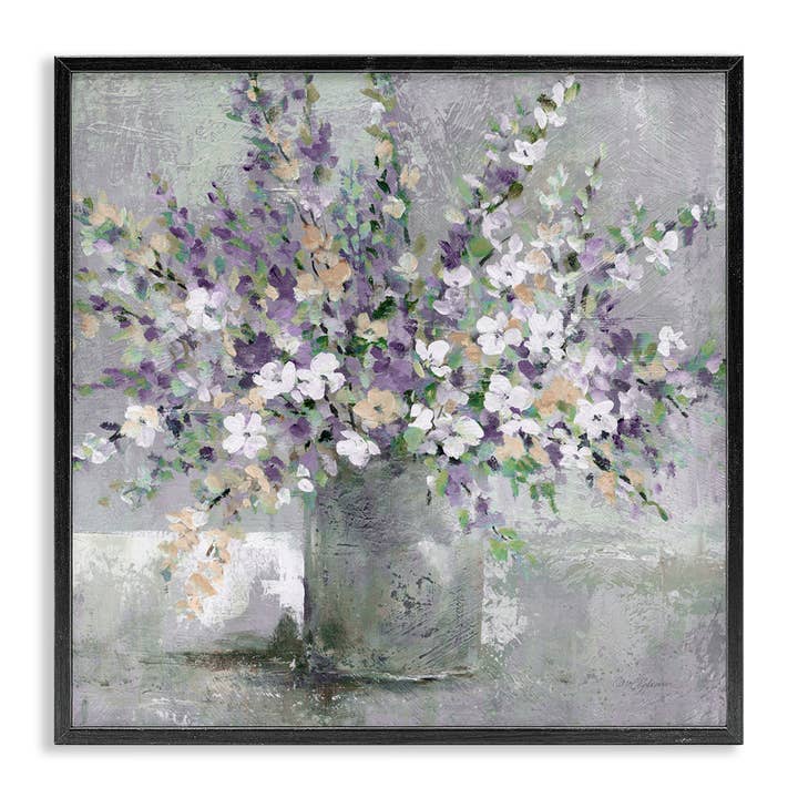 Stupell Industries - Wholesale Wall Decor - Kids & Baby - Blossoming Aster Flower Bouquet Framed Giclee Fall10