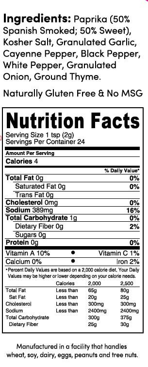 Chef Tim Foods - Wholesale Dried Spice Mix - Chef Tim's Cajun Cool Blackened Seasoning (4 oz)1